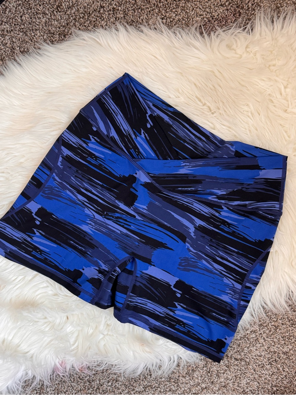Alphalete Blue & Black Athletic Shorts